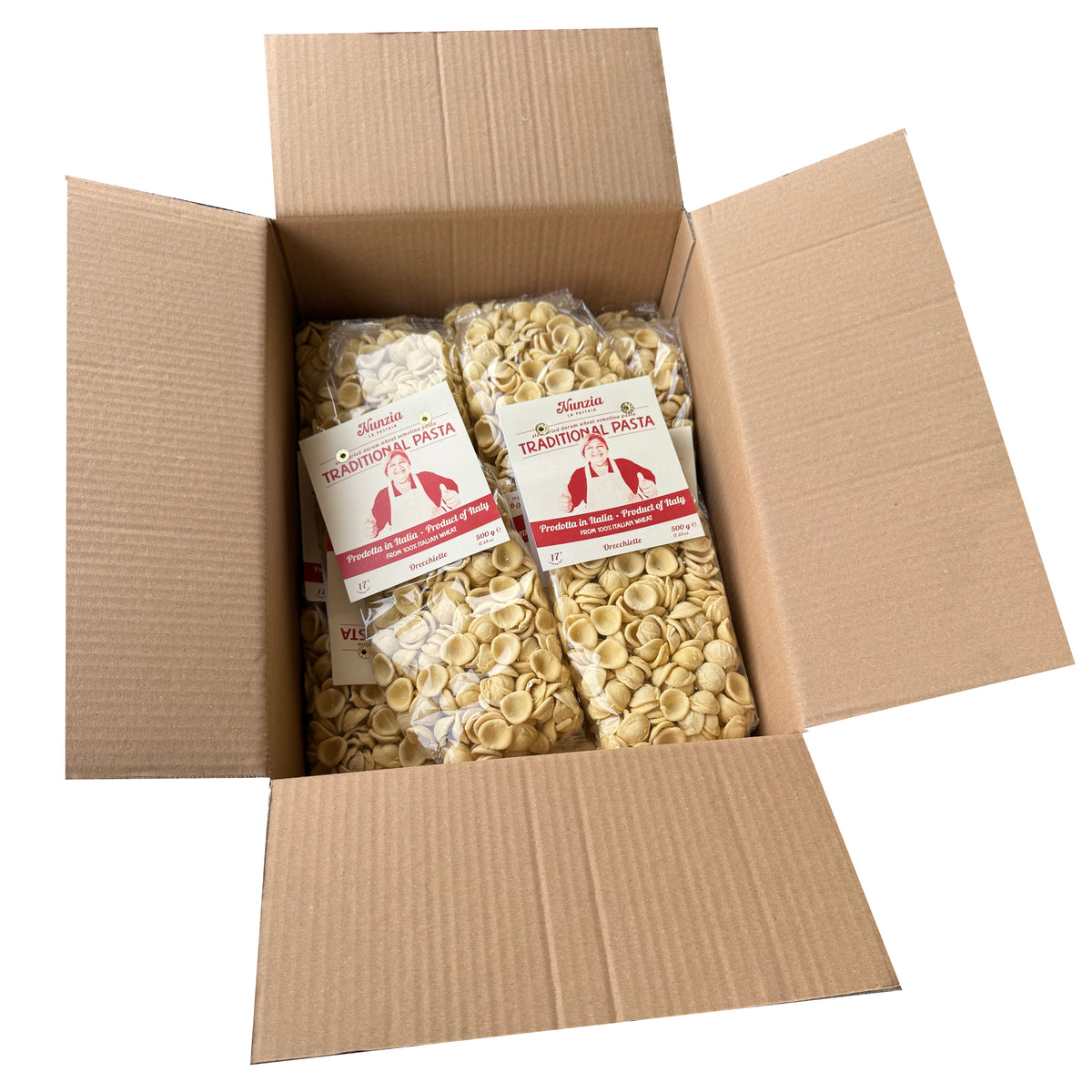 Primitivo Wine Orecchiette Pasta- 16pc Case