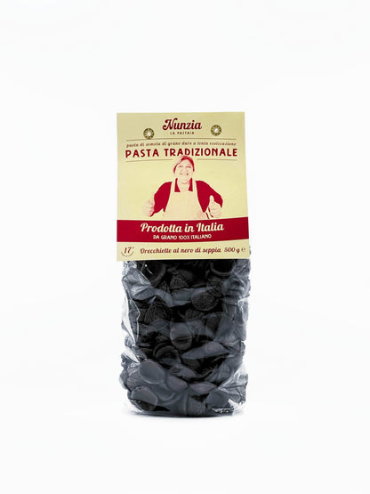 Black Squid Ink Orecchiette Pasta- 16pc case