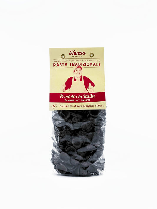 Black Squid Ink Orecchiette Pasta- 16pc case